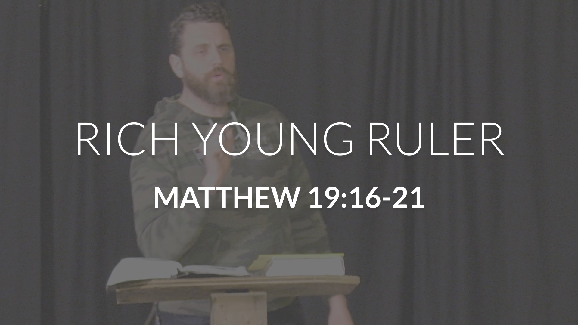 Rich Young Ruler Trinity Bible Chapel